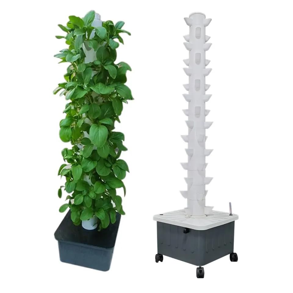 Hydroponic Tower - برج زراعة عمودي هيدروبوني للنباتات العشبية