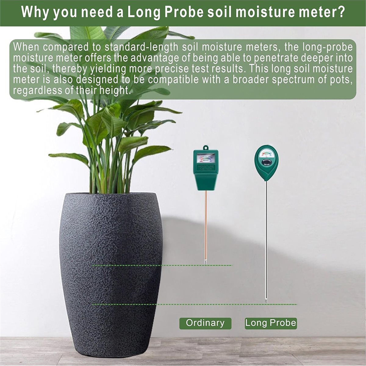 مقياس رطوبة التربة طويل المدى  - مراجعة Plant Monitor وسعره