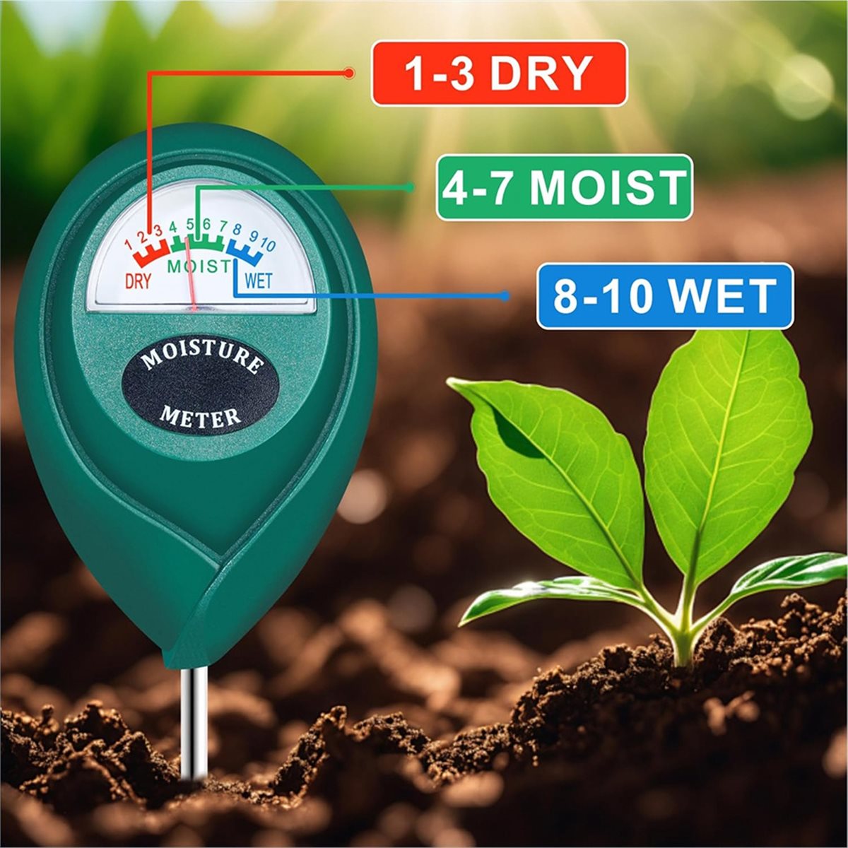 مقياس رطوبة التربة طويل المدى  - مراجعة Plant Monitor وسعره