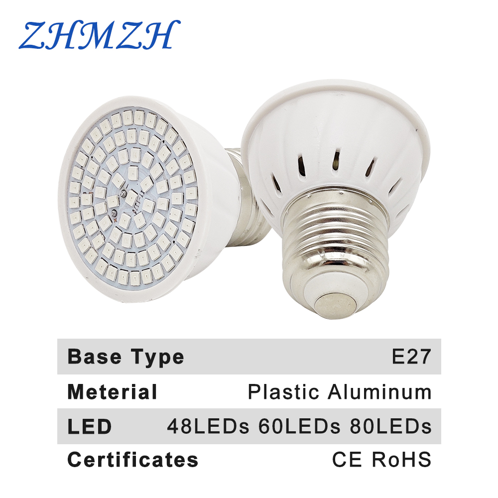 E27 LED النبات تزايد المصباح ا - مراجعة Plant Grow Light Full Spectrum وسعره