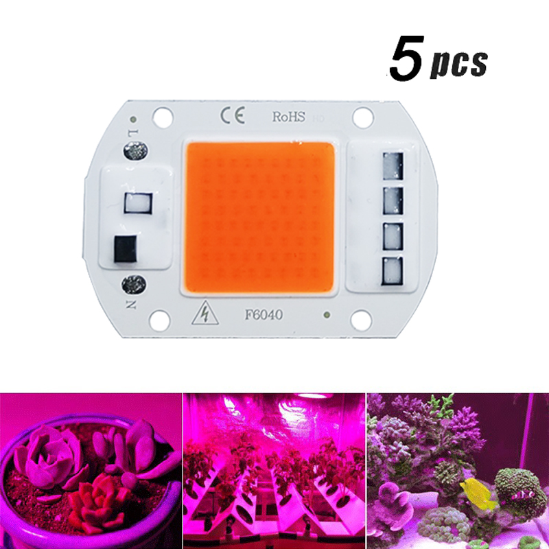 5 قطعة LED تنمو COB ضوء رقاقة  - مراجعة Plant Grow Light Full Spectrum وسعره
