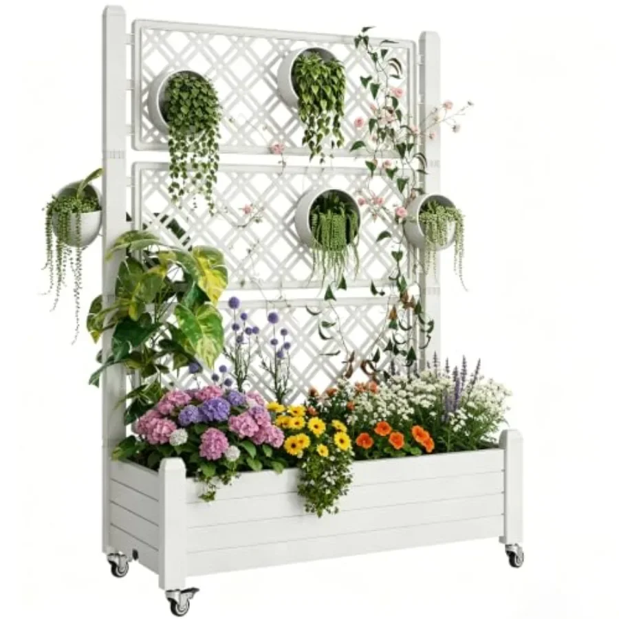 سرير زراعة مرتفع بتصميم شبكي،  - مراجعة Self Watering Planter وسعره