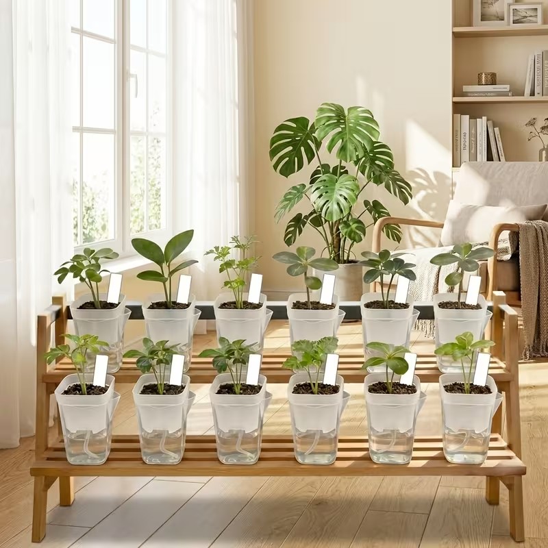 16/32 قطعة من الأصص ذاتية الري - مراجعة Self Watering Planter وسعره