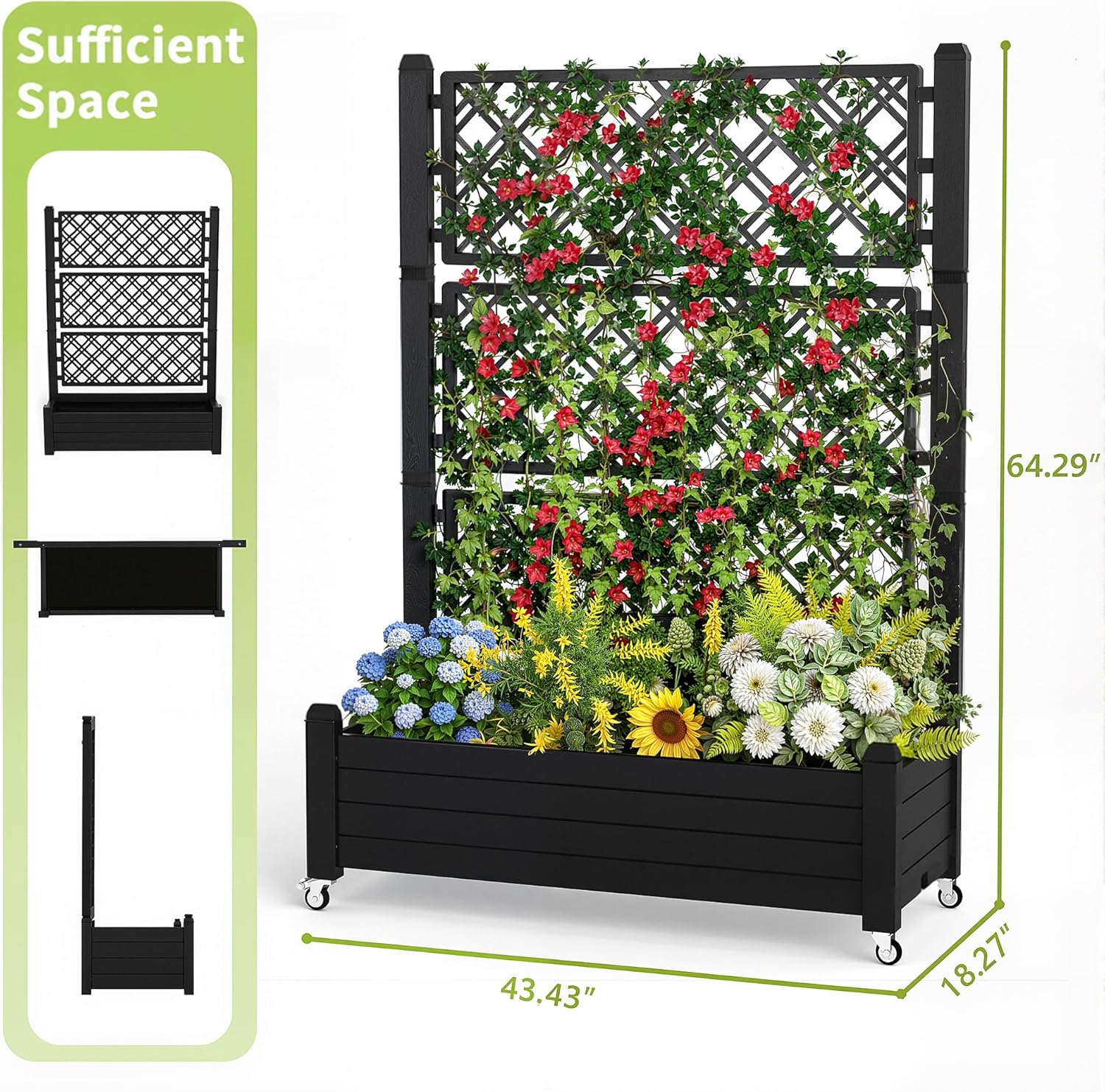 حوض زراعة مرتفع مع شبكة تهوية، - مراجعة Self Watering Planter وسعره